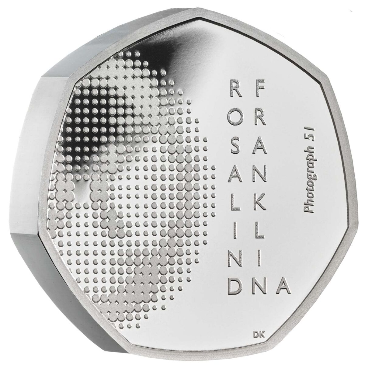 2020 Rosalind Franklin UK 50p Silver Proof Piedfort
