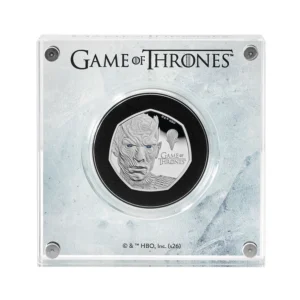 2026 Game of Thrones 'Ice' 50p Coloured Silver Proof <br><i>Dispatched late September</i>