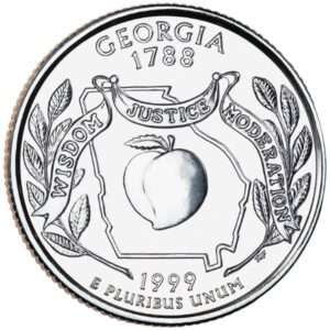 1999 Georgia - US State Circulated Quarter 25c