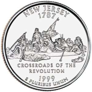 1999 New Jersey - US State Circulated Quarter 25c