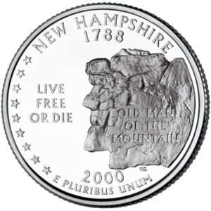 2000 New Hampshire - US State Circulated Quarter 25c