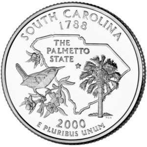 2000 South Carolina - US State Circulated Quarter 25c