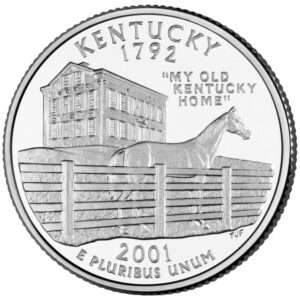 2001 Kentucky - US State Circulated Quarter 25c