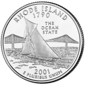 2001 Rhode Island - US State Circulated Quarter 25c