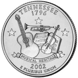 2002 Tennessee - US State Circulated Quarter 25c