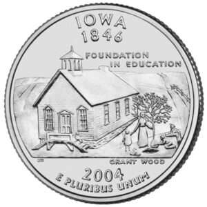 2004 Iowa - US State Circulated Quarter 25c