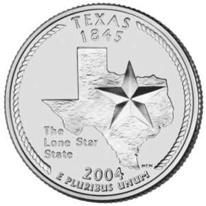 2004 Texas - US State Circulated Quarter 25c