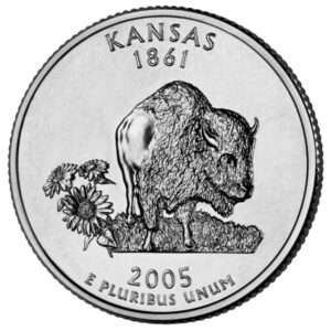 2005 Kansas - US State Circulated Quarter 25c