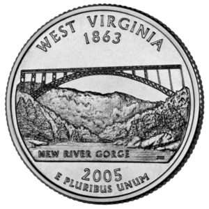 2005 West Virginia - US State Circulated Quarter 25c
