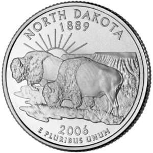 2006 North Dakota - US State Circulated Quarter 25c