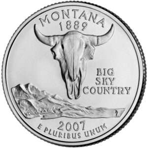 2007 Montana - US State Circulated Quarter 25c
