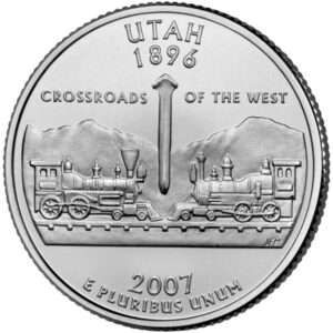 2007 Utah - US State Circulated Quarter 25c