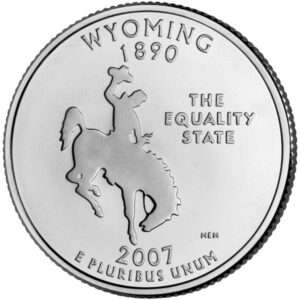 2007 Wyoming - US State Circulated Quarter 25c