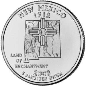 2008 New Mexico - US State Circulated Quarter 25c