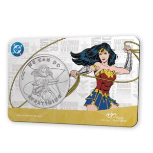 2026 Ascension Island - Wonder Woman 50c BU Coin Card