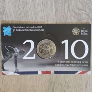 2010 Countdown '2' London Olympics UK £5 BU Mint Pack