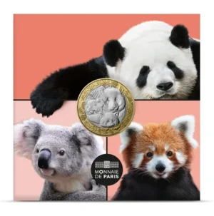 2026 France - Animals of the World: Pandas 5€ UNC Coin Mint Pack