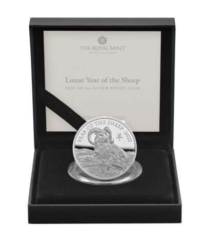 2027 Lunar Year of Sheep 1 Oz Silver Proof with Free Gift