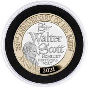 2021 Walter Scott £2 Proof Coin in Capsule