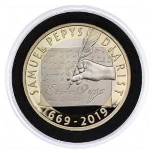2019 Samuel Pepys £2 Proof Coin in Capsule