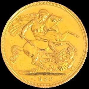 1982 Queen Elizabeth II Bullion Full Sovereign