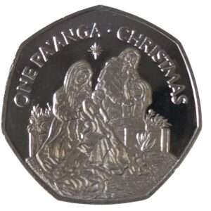 1988 Tonga Madonna with Child Christmas 50p