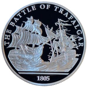 VAT FREE: History of Britain - Battle of Trafalgar 1 Oz Silver Proof Round