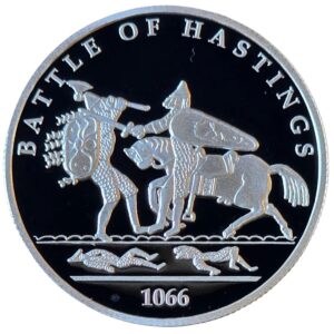 VAT FREE: History of Britain - Battle of Hastings 1 Oz Silver Proof Round