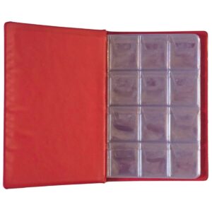 Dark Wine Red - 96 Coin Collector Album Storage Book - Upto 27mm Coins