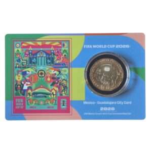 2026 Mexico - FIFA Football Worldcup 2026 Guadalajara BU $20 Peso Coin Card
