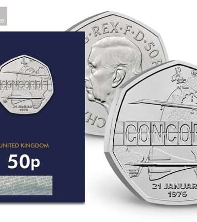 2026 50 Years of Concorde UK 50p BU Certified CC