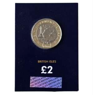 2021 Isle of Man Remembrance BU Certified £2 War Memorial