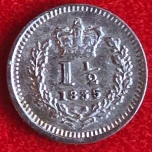 1835 Great Britain Silver 1 1/2 Pence (Three Halfpence) Coin | William IV - EVF