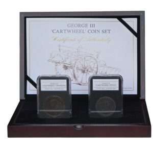 1797 British King George III Cartwheel Twopence and Penny Set