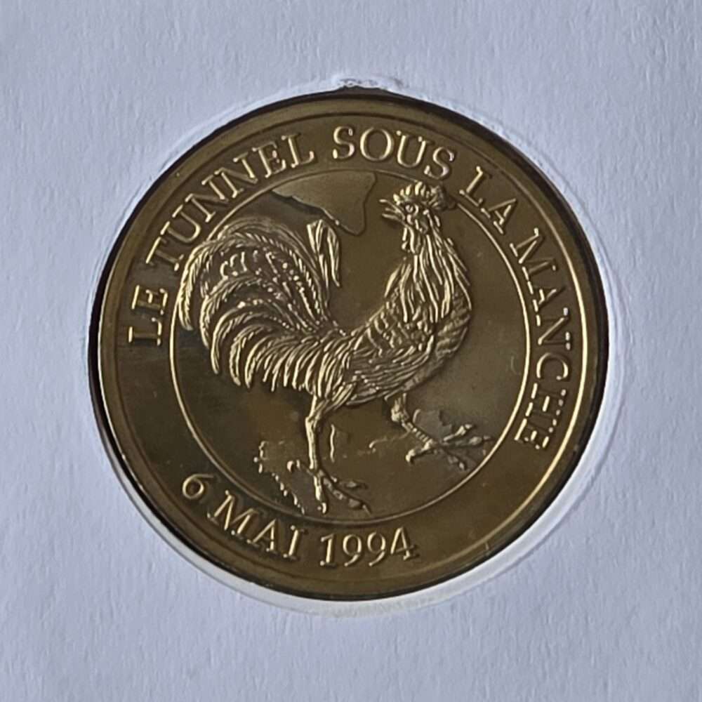 1994 UK-France Opening of Channel Tunner Commemorative Medal Cover by Benham