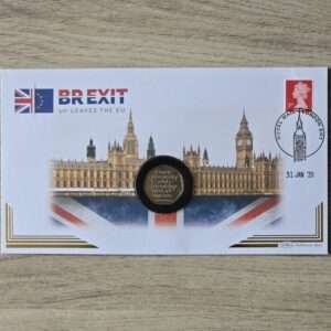 2020 Brexit 50p Coin Cover by Benham