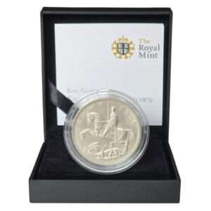 1935 UK George V Silver Jubilee Crown Silver Coin Fine+ Royal Mint Boxed with COA
