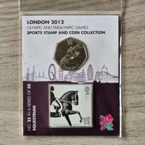 2011 Equestrian UK 50p BU Sports Stamp and Coin Collection