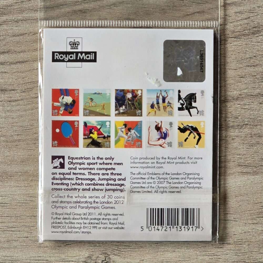 2011 Equestrian UK 50p BU Sports Stamp and Coin Collection