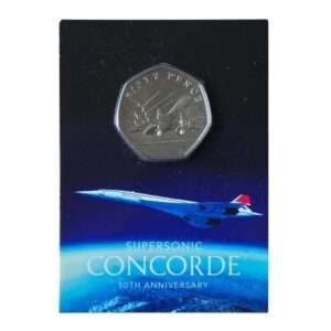 2019 Guernsey Concorde Anniversary 'Take-off' 50p BU Certified CC