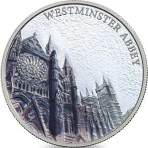 2017 Westminster Abbey Portrait of Britain UK £5 Coloured Silver Proof in Capsule