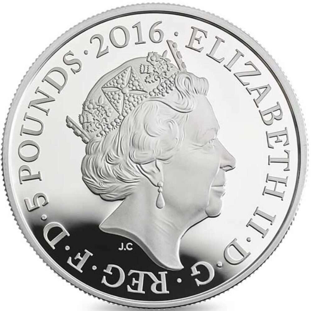 2016 Snowdonia Portrait of Britain UK £5 Coloured Silver Proof in Capsule
