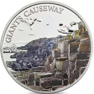 2016 Giants Causeway Portrait of Britain UK £5 Coloured Silver Proof in Capsule