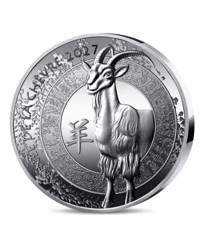 2027 France Year of the Goat Paris Mint Lunar €20 High Relief Silver Proof