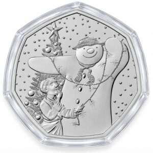 2025 The Snowman 50p BU Coin in Capsule