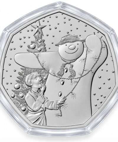 2025 The Snowman 50p BU Coin in Capsule