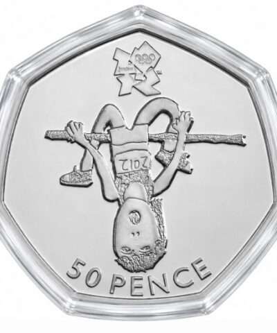 2011 Athletics – London Olympics BU 50p Coin in Capsule