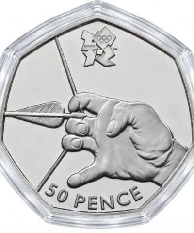 2011 Archery – London Olympics BU 50p Coin in Capsule