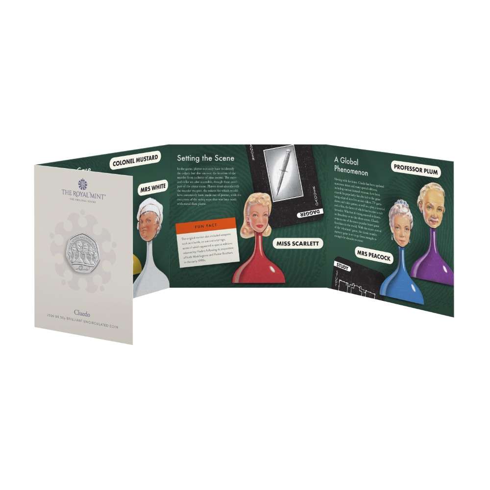 2026 75 Years of Cluedo BU 50p <br><i>Dispatched late October</i> - Image 4