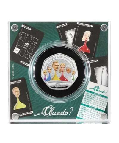 2026 75 Years of Cluedo Silver Proof Coloured 50p Dispatched late October